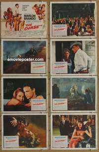 c180 CHASE 8 movie lobby cards '66 Marlon Brando, Jane Fonda