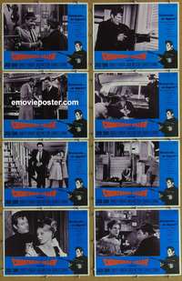 c205 COUNTERFEIT KILLER 8 movie lobby cards '68 Jack Lord, Knight