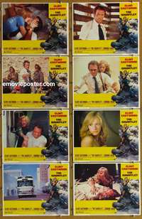 c324 GAUNTLET 8 movie lobby cards '77 Eastwood, Frank Frazetta art!