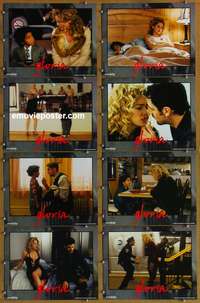 c339 GLORIA 8 movie lobby cards '99 Sharon Stone, Sidney Lumet