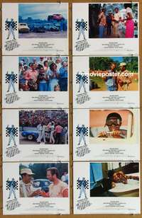 c347 GREASED LIGHTNING 8 movie lobby cards '77 car racing!