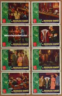 c374 HEADLESS GHOST 8 movie lobby cards '59 AIP teen horror!
