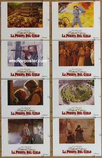 c378 HEAVEN'S GATE 8 Spanish/US movie lobby cards '81 Kristofferson