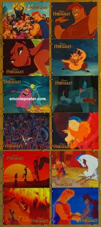 c007 HERCULES 12 movie lobby cards '97 Walt Disney cartoon!