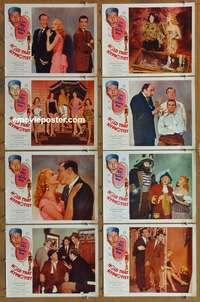 c385 HOLD THAT HYPNOTIST 8 movie lobby cards '57 Huntz Hall, Bowery Boys