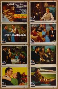 c398 HUCKSTERS 8 movie lobby cards '47 Clark Gable, Deborah Kerr