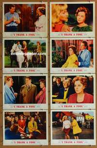 c408 I THANK A FOOL 8 movie lobby cards '62 Susan Hayward, Peter Finch