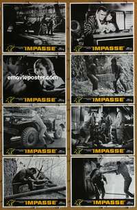 c416 IMPASSE 8 movie lobby cards '69 Burt Reynolds, Anne Francis