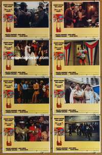 c485 LET'S DO IT AGAIN 8 movie lobby cards '75 Sidney Poitier, Cosby