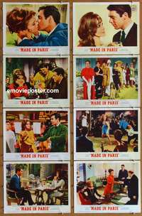 c510 MADE IN PARIS 8 movie lobby cards '66 Ann-Margret, Louis Jourdan