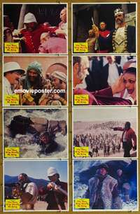 c520 MAN WHO WOULD BE KING 8 movie lobby cards '75 Connery, Caine