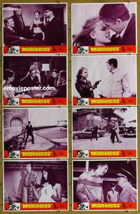 c531 MATCHLESS 8 movie lobby cards '66 Pat O'Neal, Ira Furstenberg