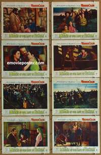 c544 MIRACLE OF OUR LADY OF FATIMA 8 movie lobby cards '52 true story!