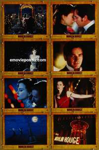 c568 MOULIN ROUGE 8 movie lobby cards '01 Nicole Kidman, McGregor