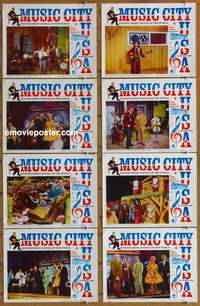 c576 MUSIC CITY USA 8 movie lobby cards '66 Loretta Lynn, country!