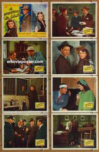 c583 MYSTERIOUS MR VALENTINE 8 movie lobby cards '46 William Henry