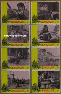 c587 NAVAJO JOE 8 movie lobby cards '67 Burt Reynolds, Corbucci