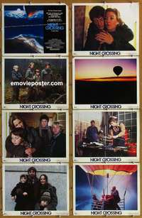c600 NIGHT CROSSING 8 movie lobby cards '82 John Hurt, Jane Alexander