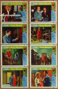 c603 NIGHT WALKER 8 movie lobby cards '65 Robert Taylor, Stanwyck