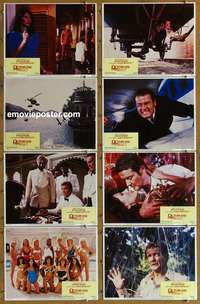 c610 OCTOPUSSY 8 movie lobby cards '83 Roger Moore as James Bond!