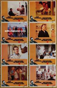 c623 ONE FLEW OVER THE CUCKOO'S NEST 8 movie lobby cards '75 Nicholson