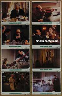 c628 OTHER PEOPLE'S MONEY 8 movie lobby cards '91 Danny DeVito, Peck