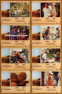 c630 OUT OF AFRICA 8 English movie lobby cards '85 Redford, Streep