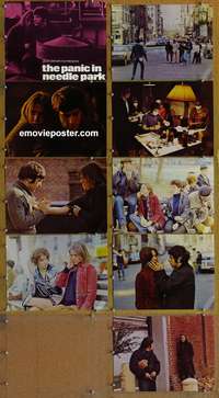 c024 PANIC IN NEEDLE PARK 9 color 11x14 deluxe movie stills '71 Al Pacino
