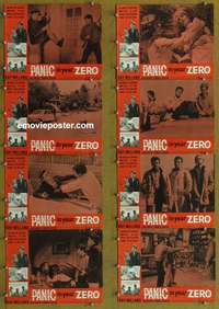 c637 PANIC IN YEAR ZERO 8 movie lobby cards '62 Ray Milland, Hagen