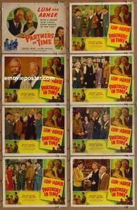 c641 PARTNERS IN TIME 8 movie lobby cards '46 Lum & Abner