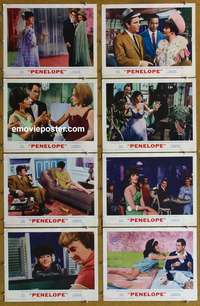 c650 PENELOPE 8 movie lobby cards '66 Natalie Wood, Peter Falk