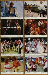 c664 PIRATE MOVIE 8 color 11x14 deluxe movie stills '82 Kristy McNichol, Chris Atkins