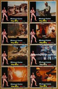 c666 PLAY DIRTY 8 movie lobby cards '69 Michael Caine, Davenport