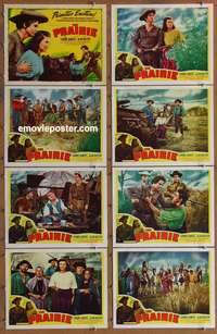 c674 PRAIRIE 8 movie lobby cards '47 James Fenimore Cooper, Aubert
