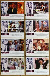 c678 PRETTY IN PINK 8 English movie lobby cards '86 Molly Ringwald