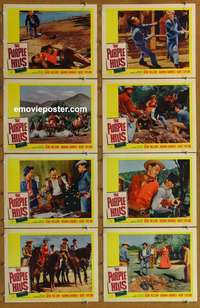 c688 PURPLE HILLS 8 movie lobby cards '61 Gene Nelson, Arizona!