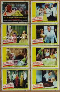 c699 RAINS OF RANCHIPUR 8 movie lobby cards '55 Lana Turner, Burton