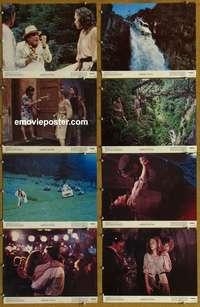c722 ROMANCING THE STONE 8 color 11x14 deluxe movie stills '84 Zemeckis