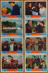 c729 RUSSIANS ARE COMING 8 movie lobby cards '66 Reiner, Jack Davis art!