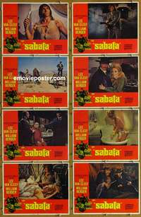 c732 SABATA 8 movie lobby cards '70 Lee Van Cleef, William Berger