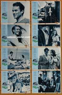 c735 SAILOR FROM GIBRALTAR 8 movie lobby cards '67 Jeanne Moreau