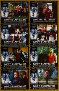 c741 SAVE THE LAST DANCE 8 movie lobby cards '01 Julia Stiles, Patrick