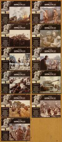 c010 SAVING PRIVATE RYAN 11 movie lobby cards '98 Tom Hanks, Spielberg