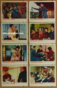 c742 SAYONARA 8 movie lobby cards '57 Marlon Brando, Miiko Taka