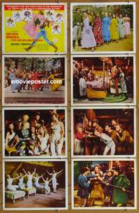 c751 SEVEN BRIDES FOR SEVEN BROTHERS 8 int'l movie lobby cards R60s