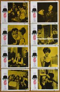 c795 SPY WITH A COLD NOSE 8 movie lobby cards '67 spy spoof!