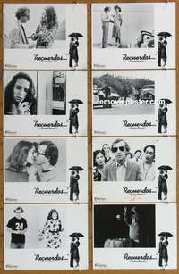 c806 STARDUST MEMORIES 8 Spanish/U.S. movie lobby cards '80 Woody Allen