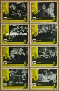c828 SYLVIA 8 movie lobby cards '65 Carroll Baker, George Maharis