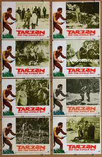 c835 TARZAN & THE JUNGLE BOY 8 movie lobby cards '68 Mike Henry