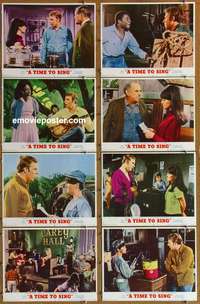 c852 TIME TO SING 8 movie lobby cards '68 Hank Williams Jr., Fabares